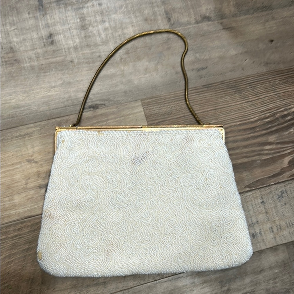 Michel Swiss French beaded wedding purse